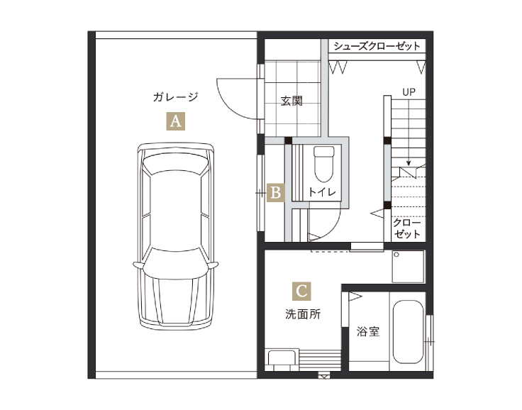 1F 間取り