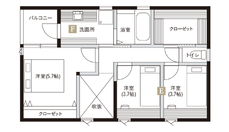 2F 間取り